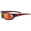 Uvex Sportstyle 211 sunglasses - Black red Mirror Red