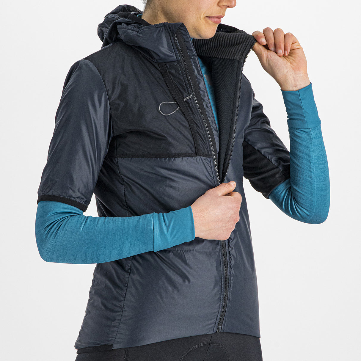 Maglia donna Sportful Supergiara Puffy - Blu scuro - A