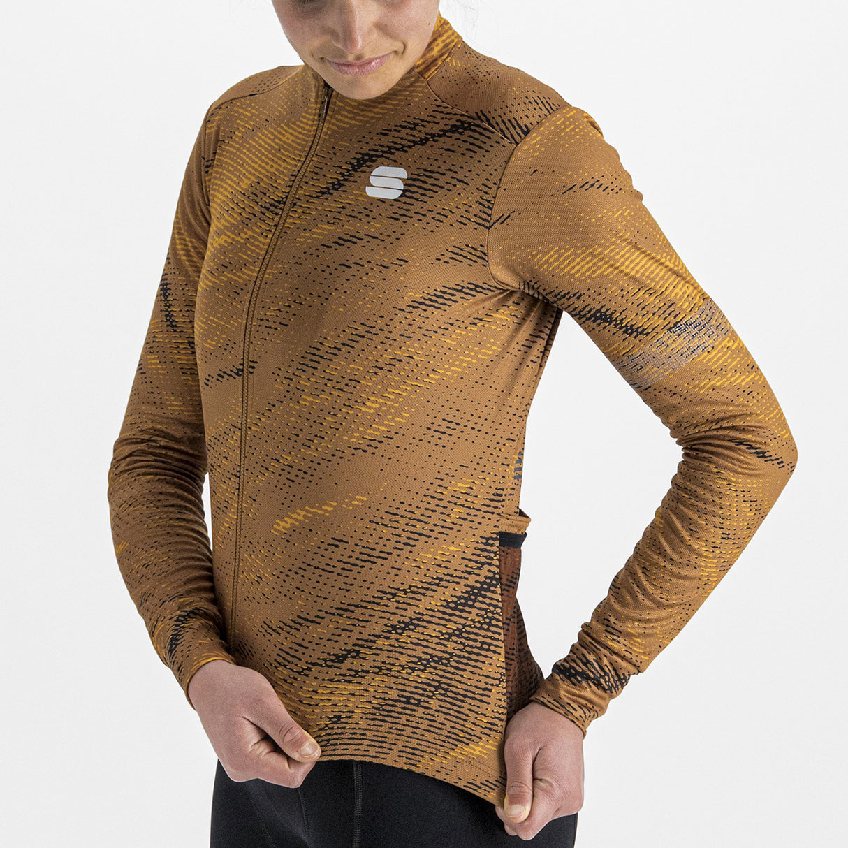 Maglia donna maniche lunghe Sportful Cliff Supergiara - Oro - F
