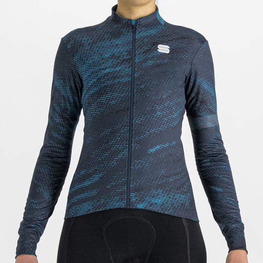 Maillot femme manches longues Sportful Cliff Supergiara - Bleu
