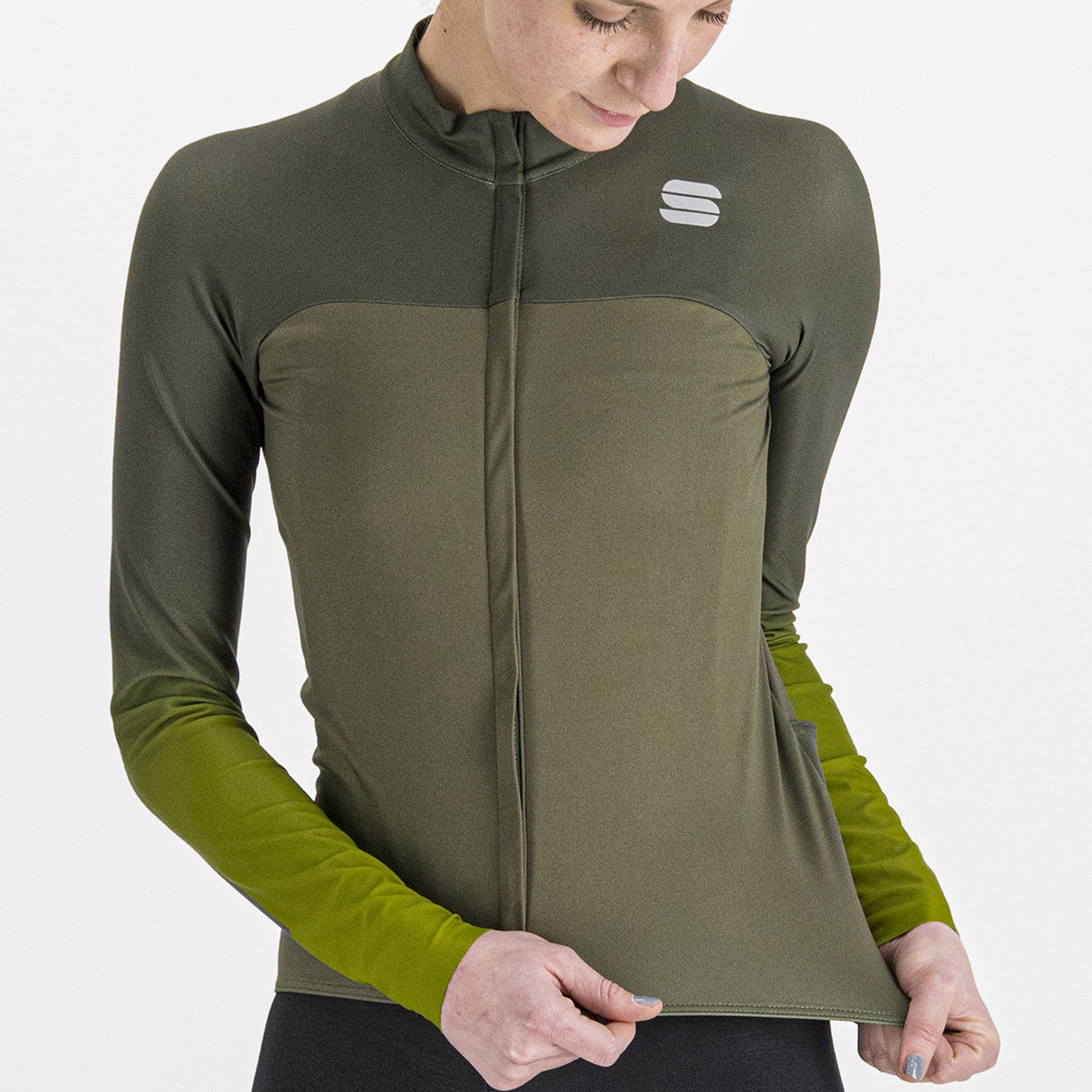 Maglia donna maniche lunghe Sportful Bodyfit Pro Thermal - Verde - D