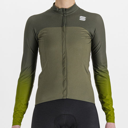 Maillot femme manches longues Sportful Bodyfit Pro Thermal - Vert