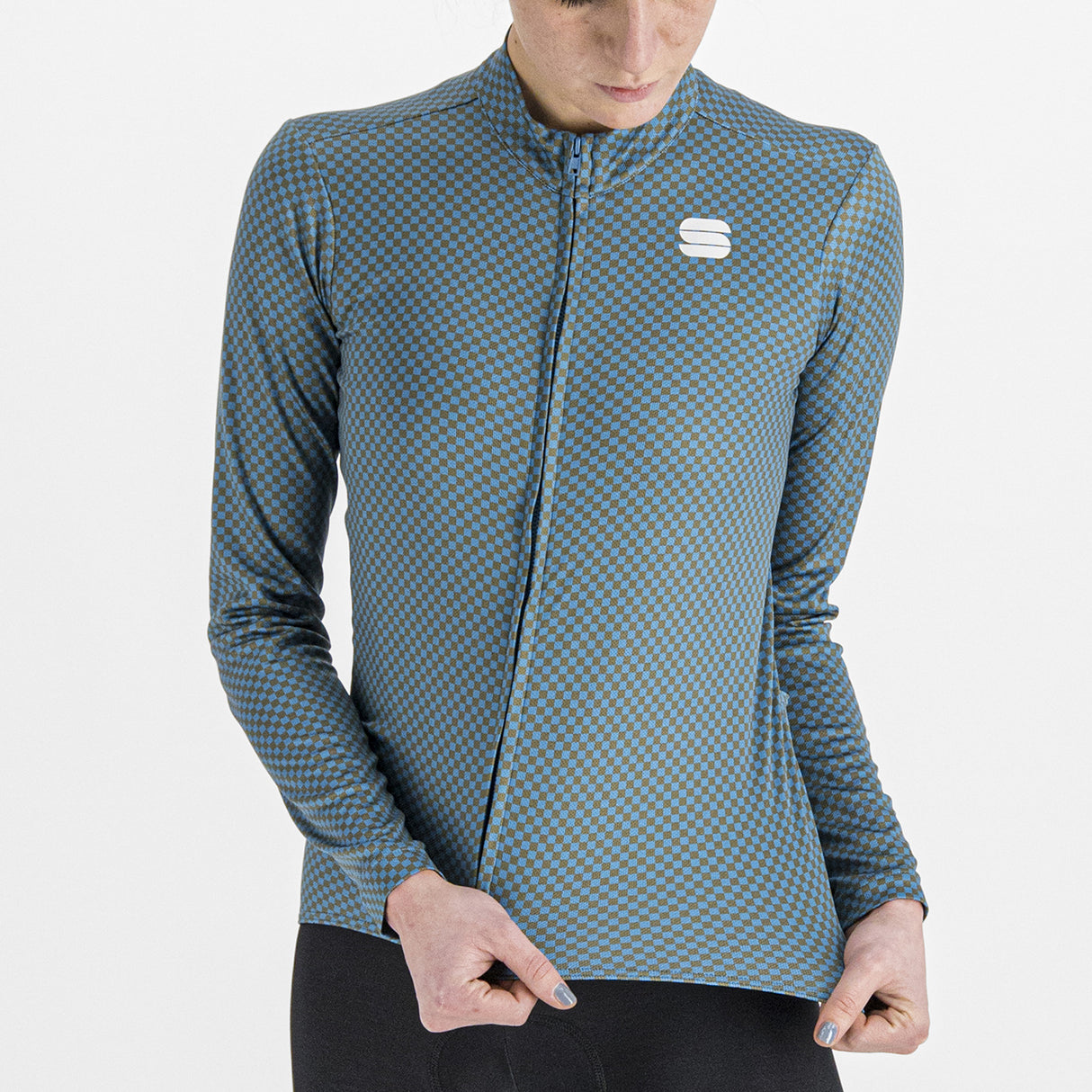 Maglia donna maniche lunghe Sportful Checkmate - Blu - B