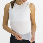 Camiseta interior sin mangas mujer Sportful Pro Baselayer - Blanco