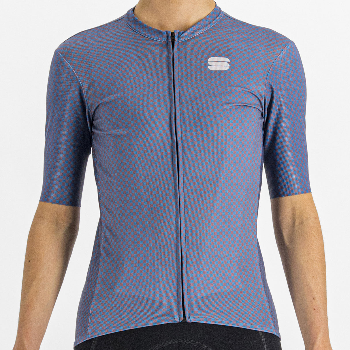 Maglia donna Sportful Checkmate - Blu rosa - L