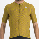 Sportful Checkmate jersey - Yellow violet