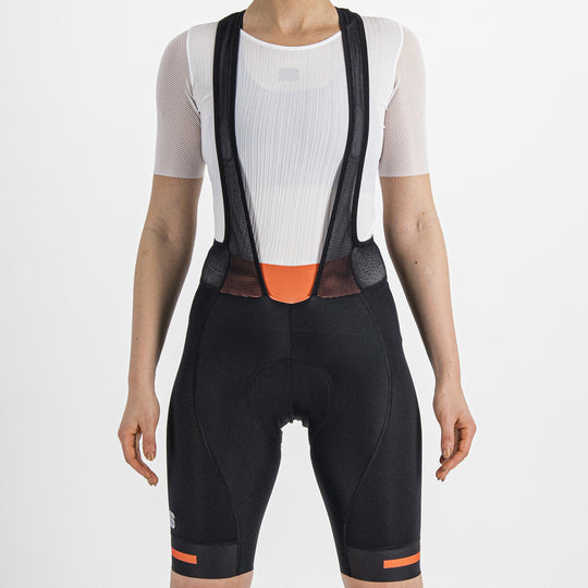 Cuissard a bretelles femme Sportful Classic - Noir orange