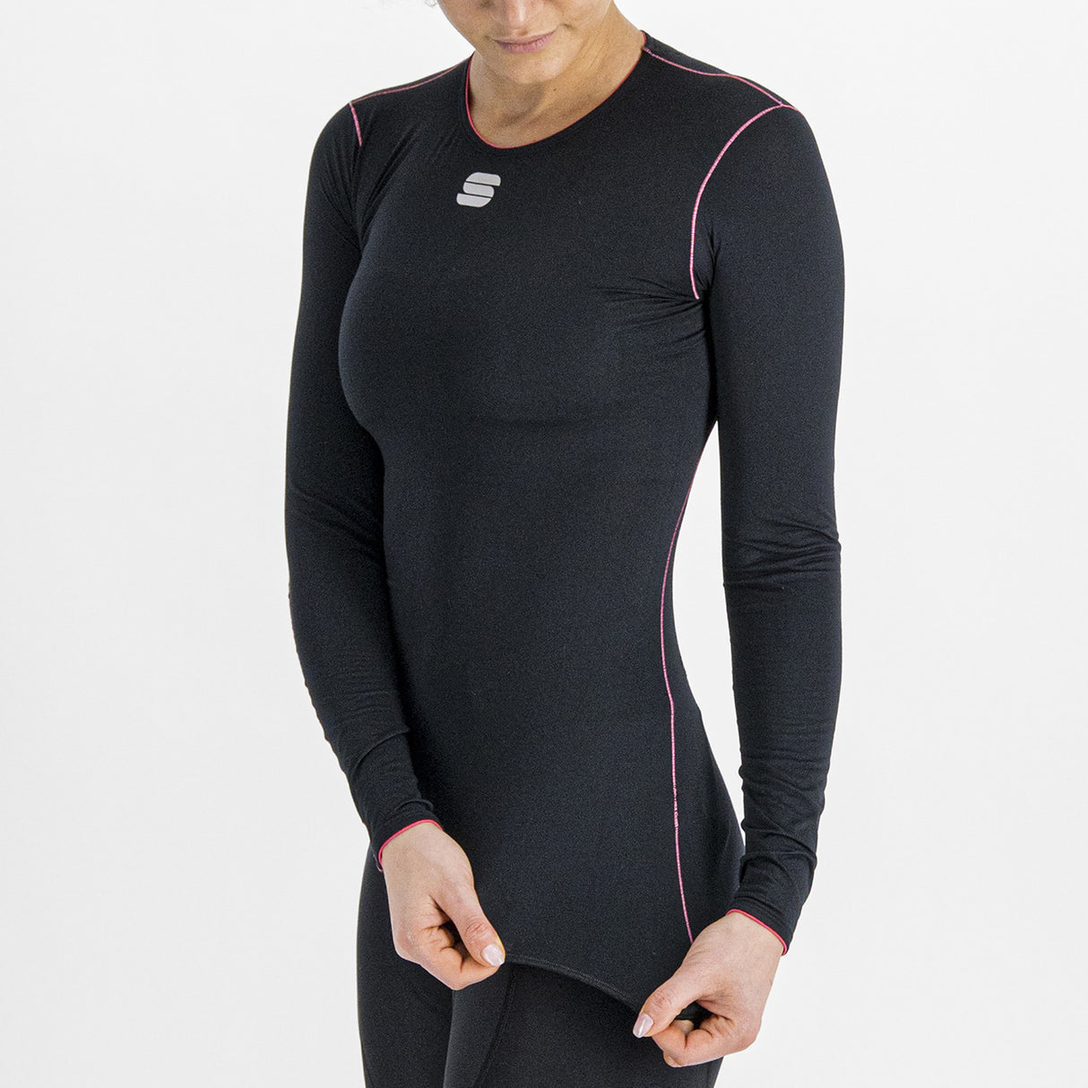 Maglia intima donna maniche lunghe Sportful Midweight Layer - Nero - O