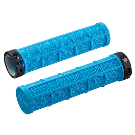 Supacaz Grizips Grips - Neon blue