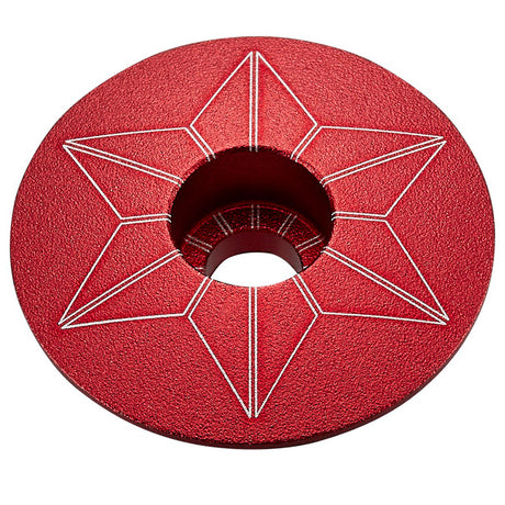 Tappo serie sterzo Supacaz Star Capz Anodized - Rosso