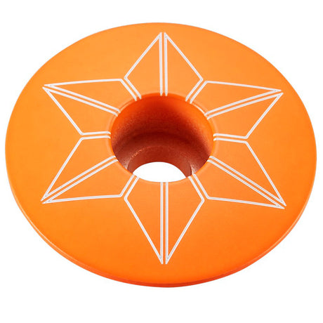 Tappo serie sterzo Supacaz Star Capz Powder Coated - Arancio