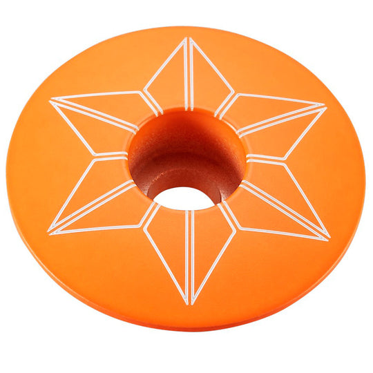 Supacaz Star Capz Powder Coated Kappe Lenk - Orange