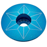 Tappo serie sterzo Supacaz Star Capz Anodized - Azzurro