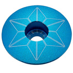 Tappo serie sterzo Supacaz Star Capz Anodized - Azzurro