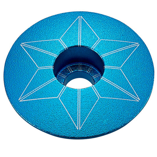 Supacaz Star Capz Anodized Kappe Lenk - Hellblau
