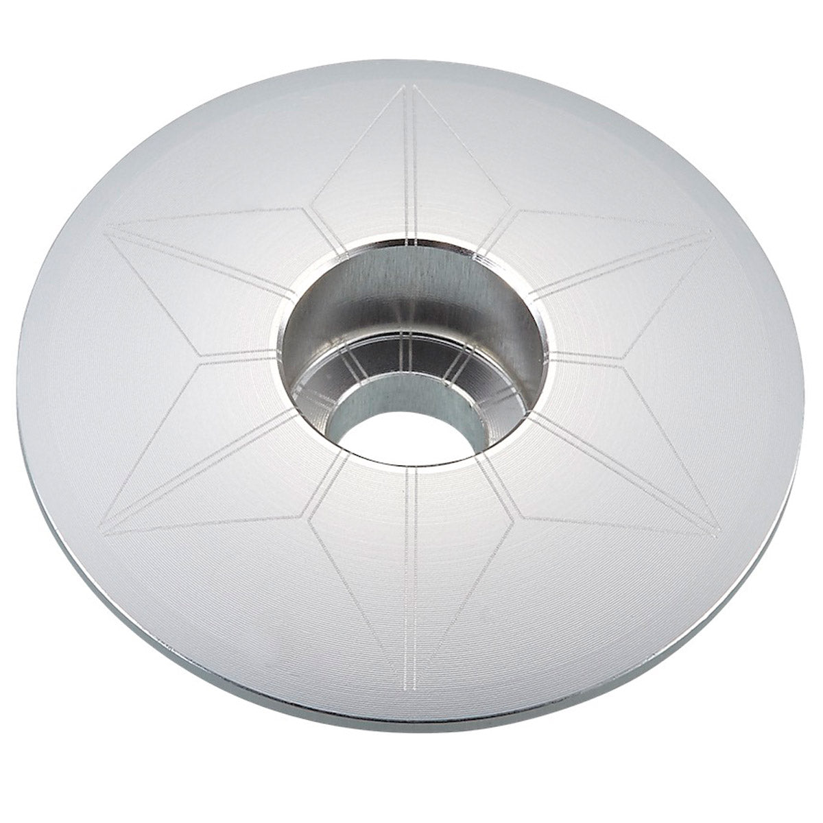 Tappo serie sterzo Supacaz Star Capz Anodized - Cromo