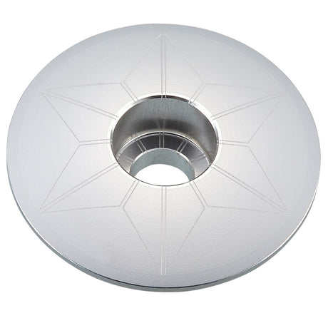 Tappo serie sterzo Supacaz Star Capz Anodized - Cromo