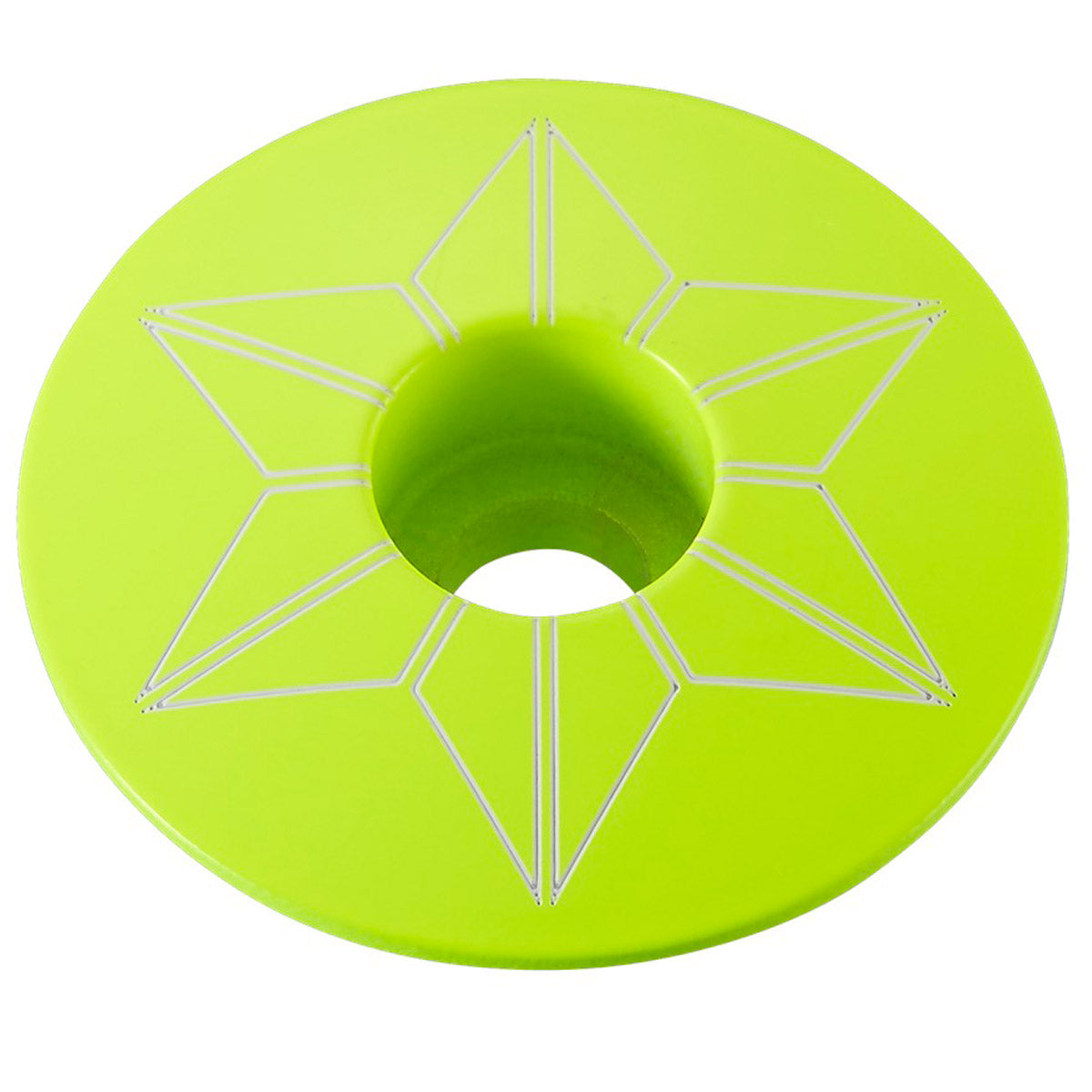 Tappo serie sterzo Supacaz Star Capz Powder Coated - Giallo