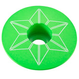 Tappo serie sterzo Supacaz Star Capz Powder Coated - Verde