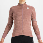 Maillot femme manches longues Sportful Supergiara Thermal - Rose