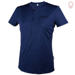 T-Shirt Donna Poc  Trail Light Zip Tee - Boron Blu