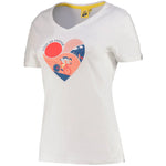 T-Shirt donna Tour de France Heart Graphic - Bianco
