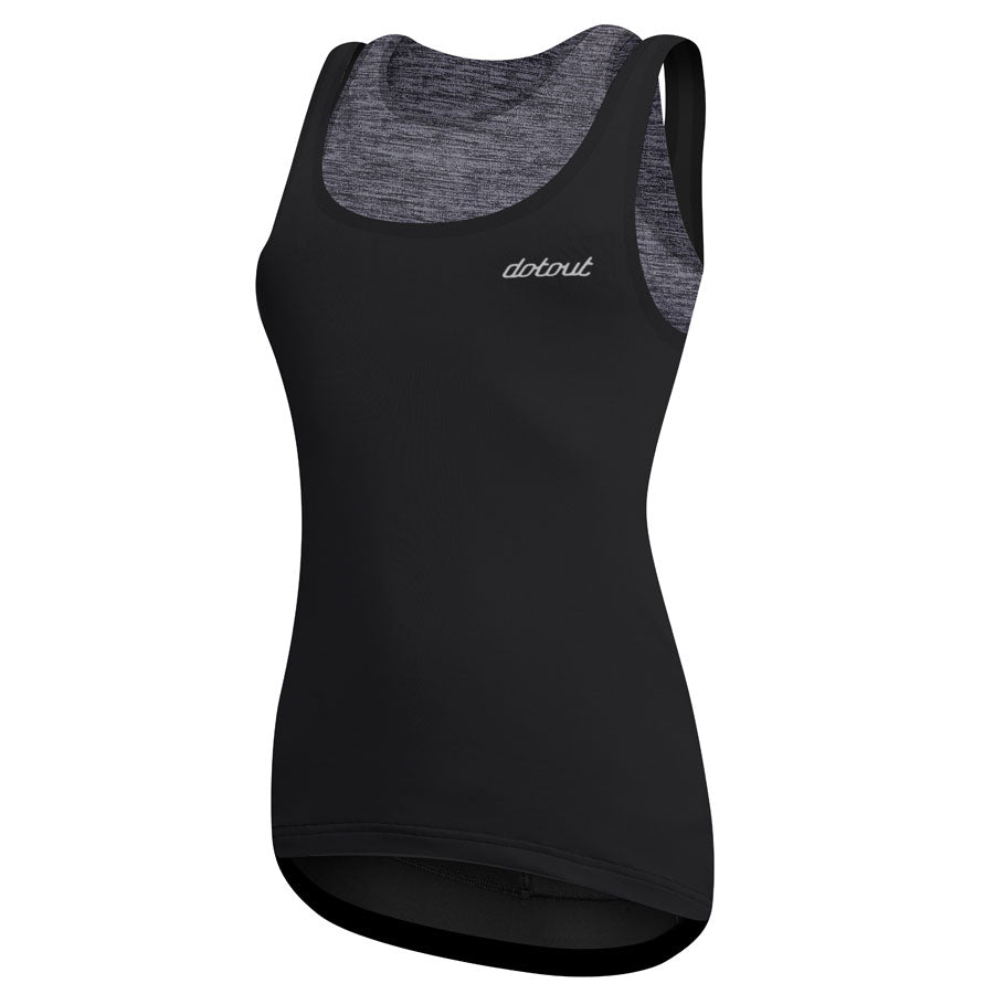 Top Donna DotOut Elite - Nero Melange Grigio