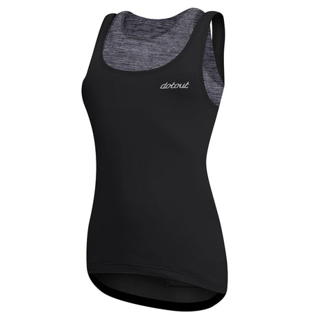 Top Donna DotOut Elite - Nero Melange Grigio