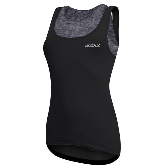 Top femmes DotOut Elite - Noir Melange Gris