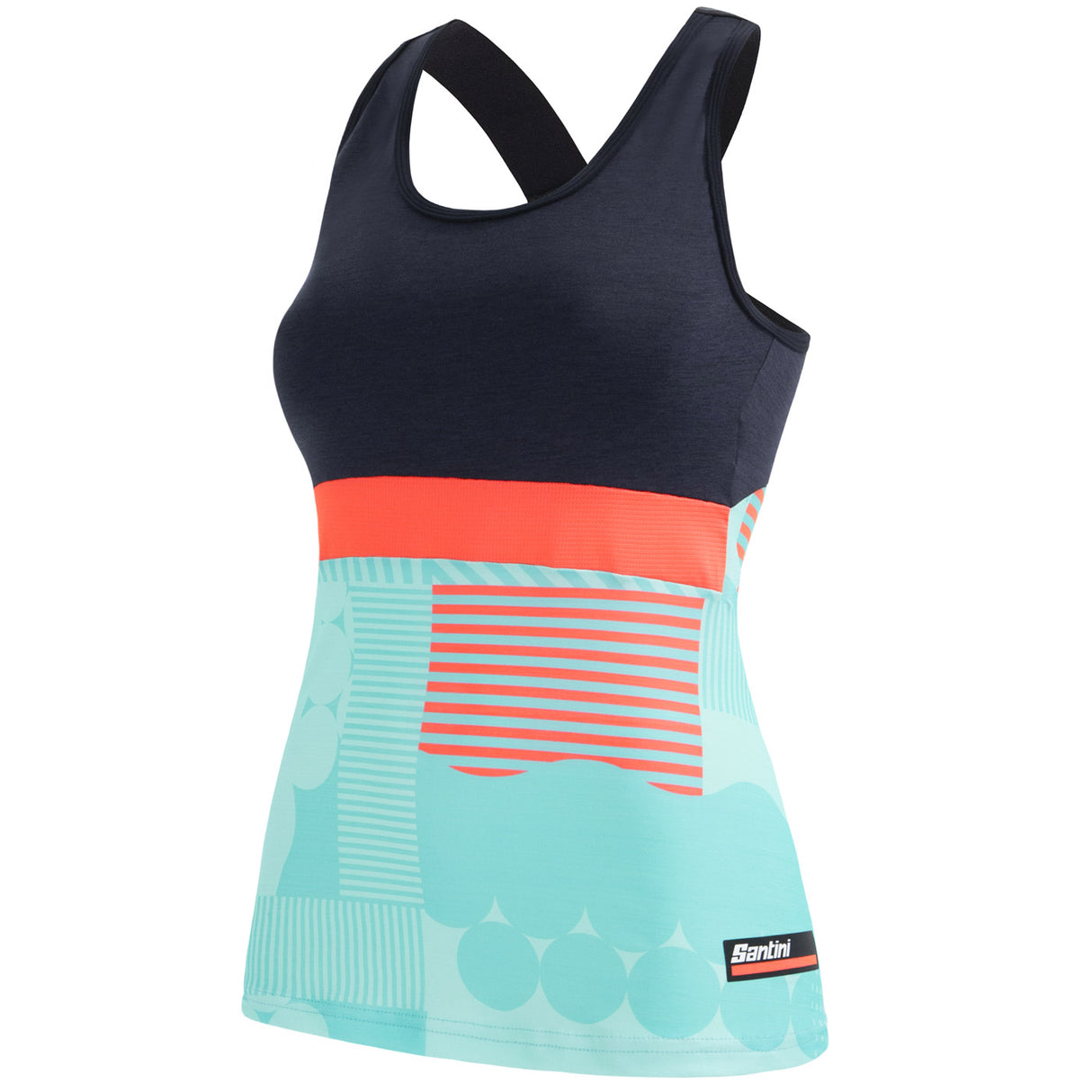 Top donna Santini Scia Optic - Azzurro - N
