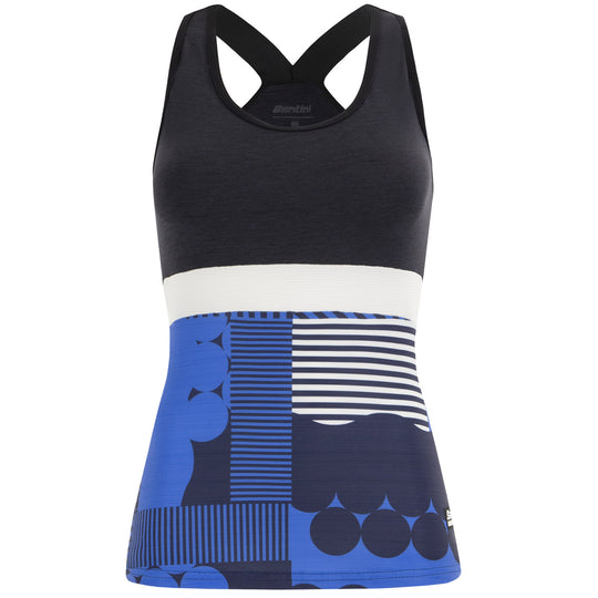 Santini Scia Optic frau top - Blau