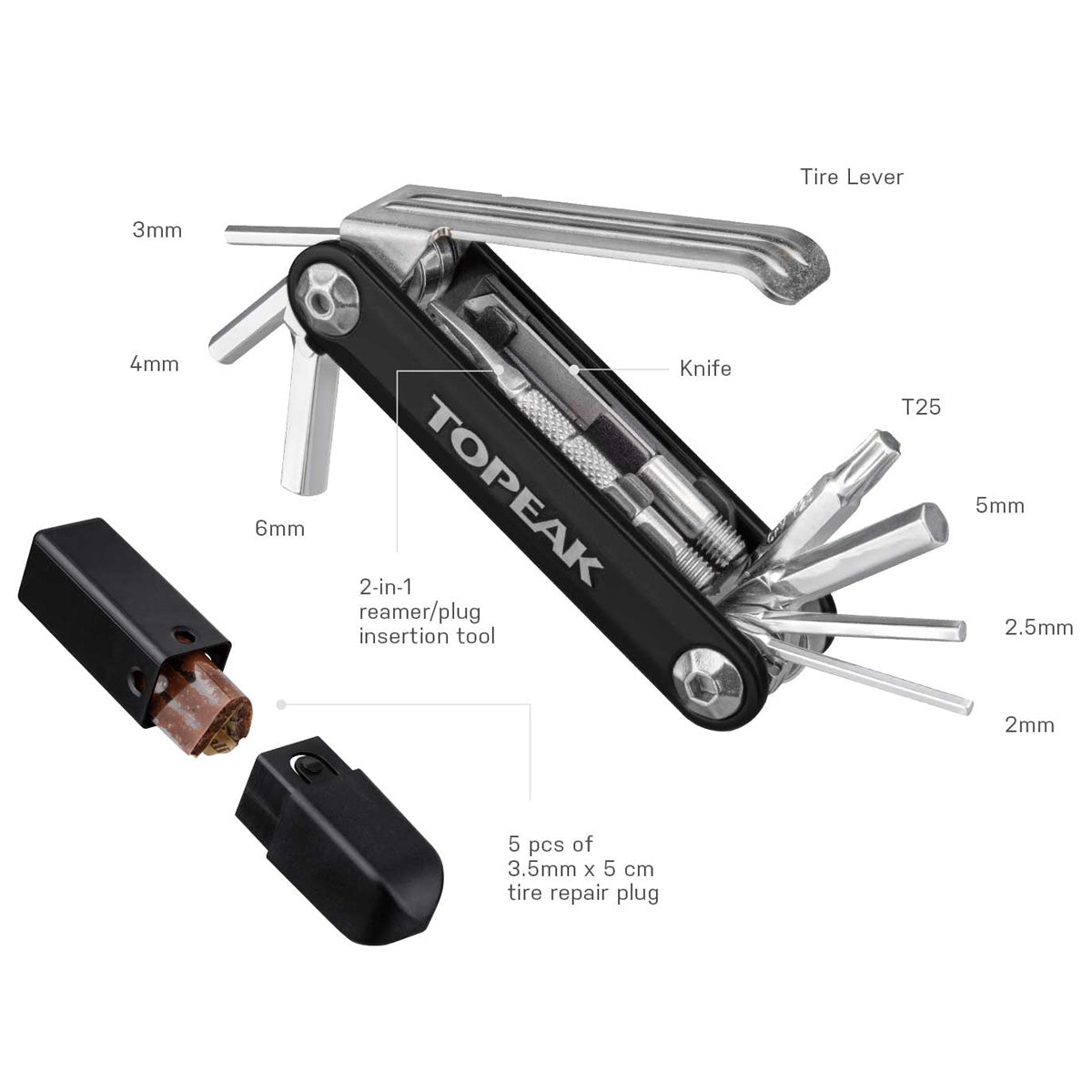 Multitool Topeak Ninja Master+ Toolbox T11 | All4cycling