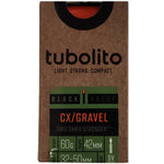 Tubolito Black Valve CX/Gravel inner tube - Valve 42 mm