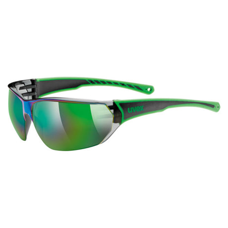 Occhiali Uvex Sportstyle 204 - Verde nero mirror blue