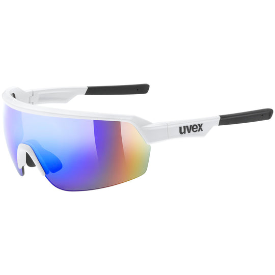 Uvex Sportstyle 227 brille - White mat Mirror blue