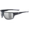 Uvex Sportstyle 230 glasses - Black mat Mirror silver
