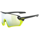 Occhiali Uvex Sportstyle 231 - Nero giallo Mirror yellow - F