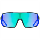 Occhiali Uvex Sportstyle 235 - Smoke mat Mirror green - F
