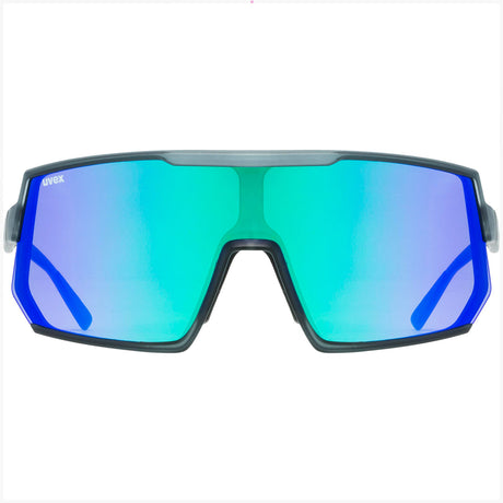 Occhiali Uvex Sportstyle 235 - Smoke mat Mirror green - F
