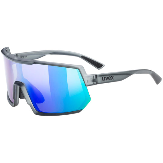 Uvex Sportstyle 235 brille - Smoke mat Mirror green