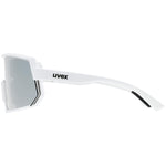 Uvex Sportstyle 235 glasses - White mat Mirror silver