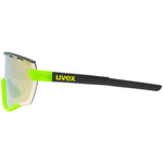 Uvex Sportstyle 236 set glasses - Black Yellow mirror yellow