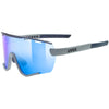 Uvex Sportstyle 236 Set brille - Rhino Mat mirror blue