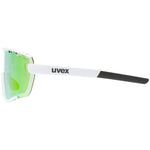 Uvex Sportstyle 236 set glasses - White mat mirror green