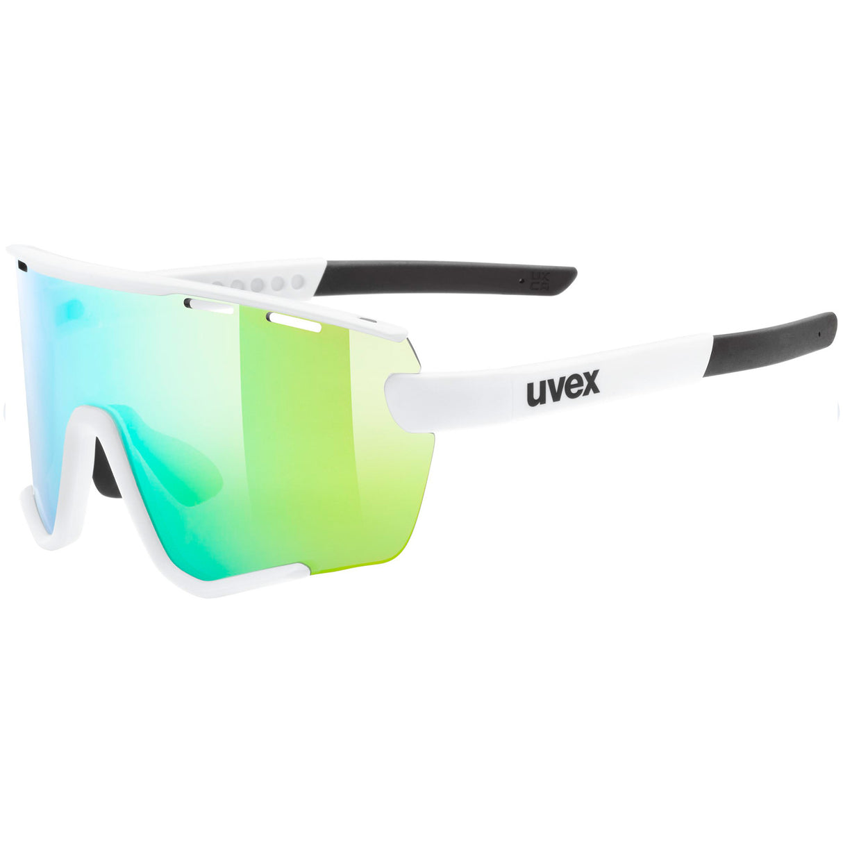 Occhiali Uvex Sportstyle 236 Set - Bianco opaco mirror green - M