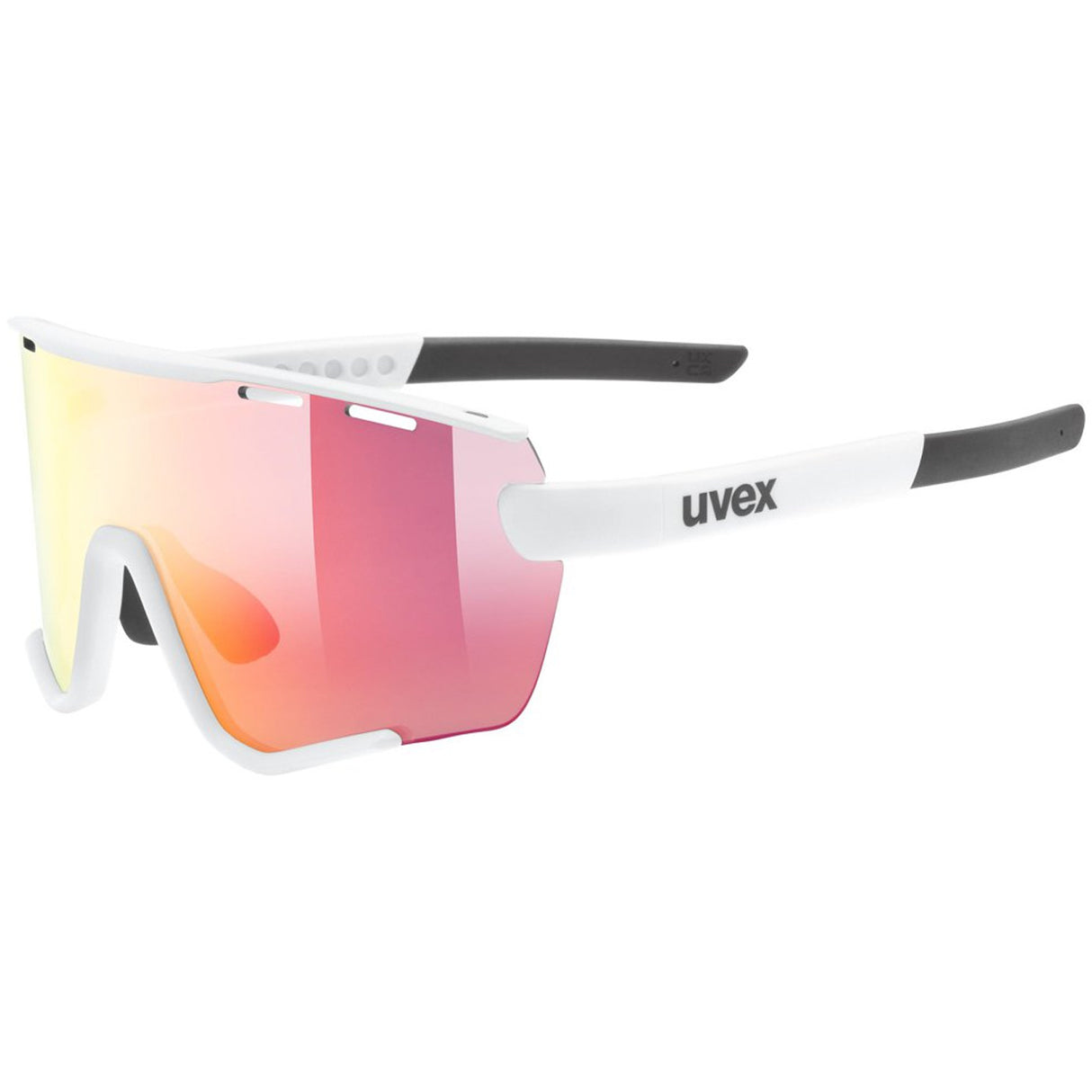 Occhiali Uvex Sportstyle 236 Set - White mat mirror red - F