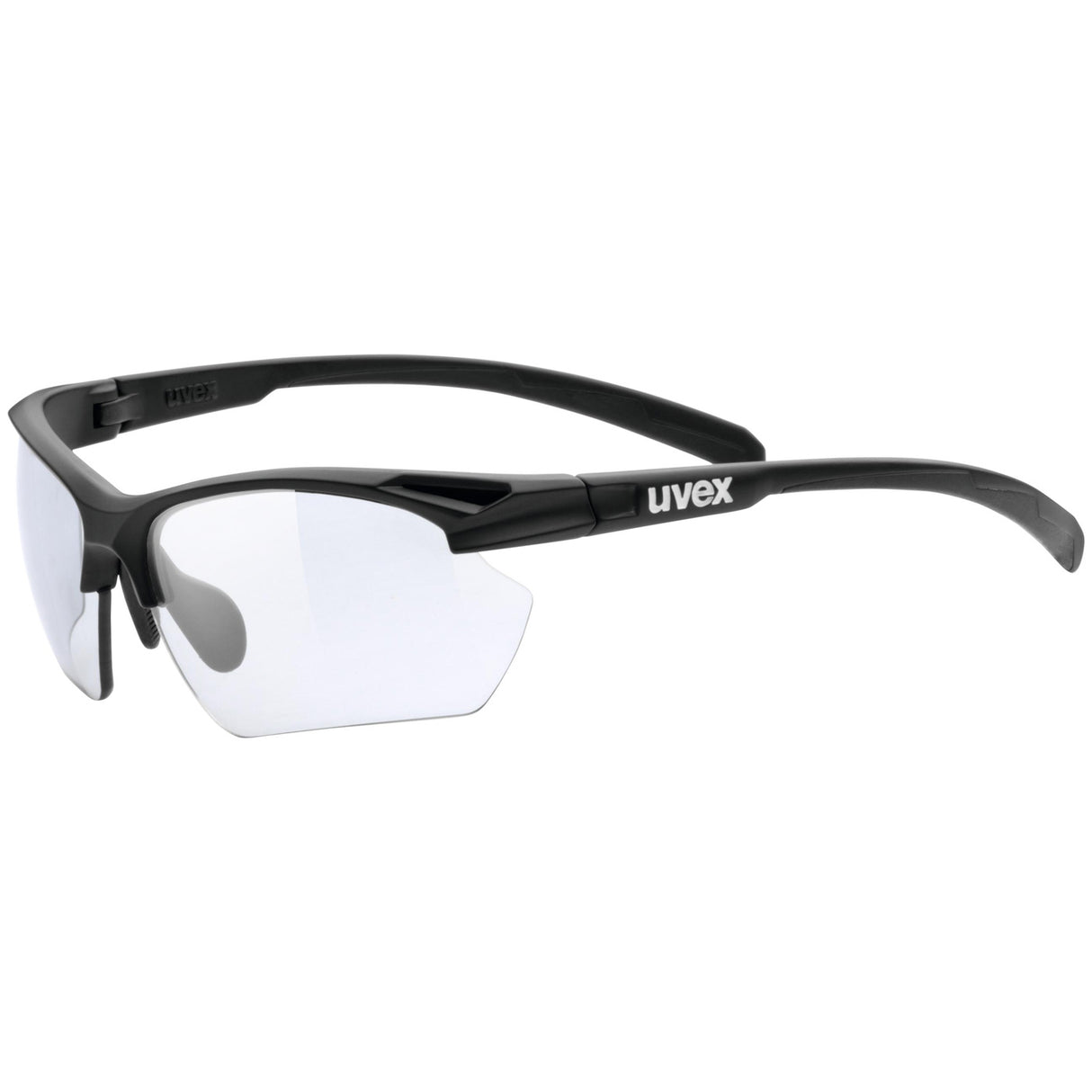 Occhiali Uvex Sportstyle 802 V Small - Black Mat Variomatic smoke - I