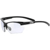 Uvex Sportstyle 802 V Small Glasses - Black Mat Variomatic smoke