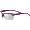 Uvex Sportstyle 802 V Small Glasses - Purple Variomatic smoke