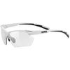 Uvex Sportstyle 802 V Small Glasses - White Variomatic smoke